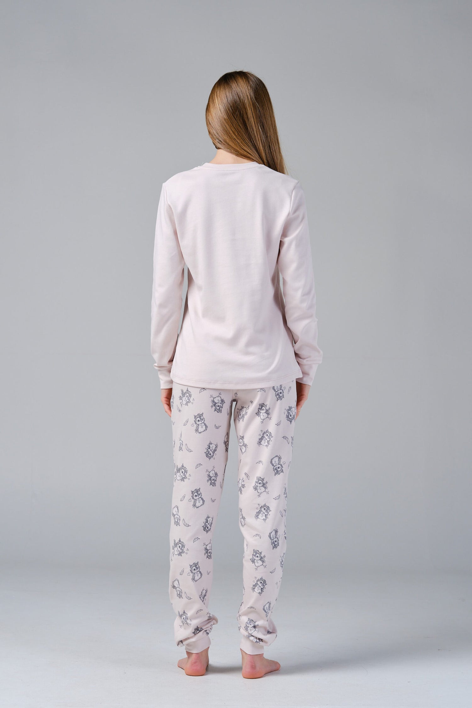 Зимна Дамска Пижама "Owl dreamland"