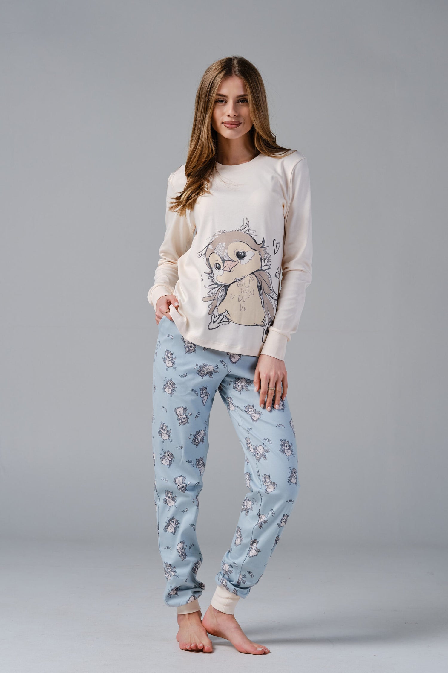 Зимна Дамска Пижама "Sleepy Owl"