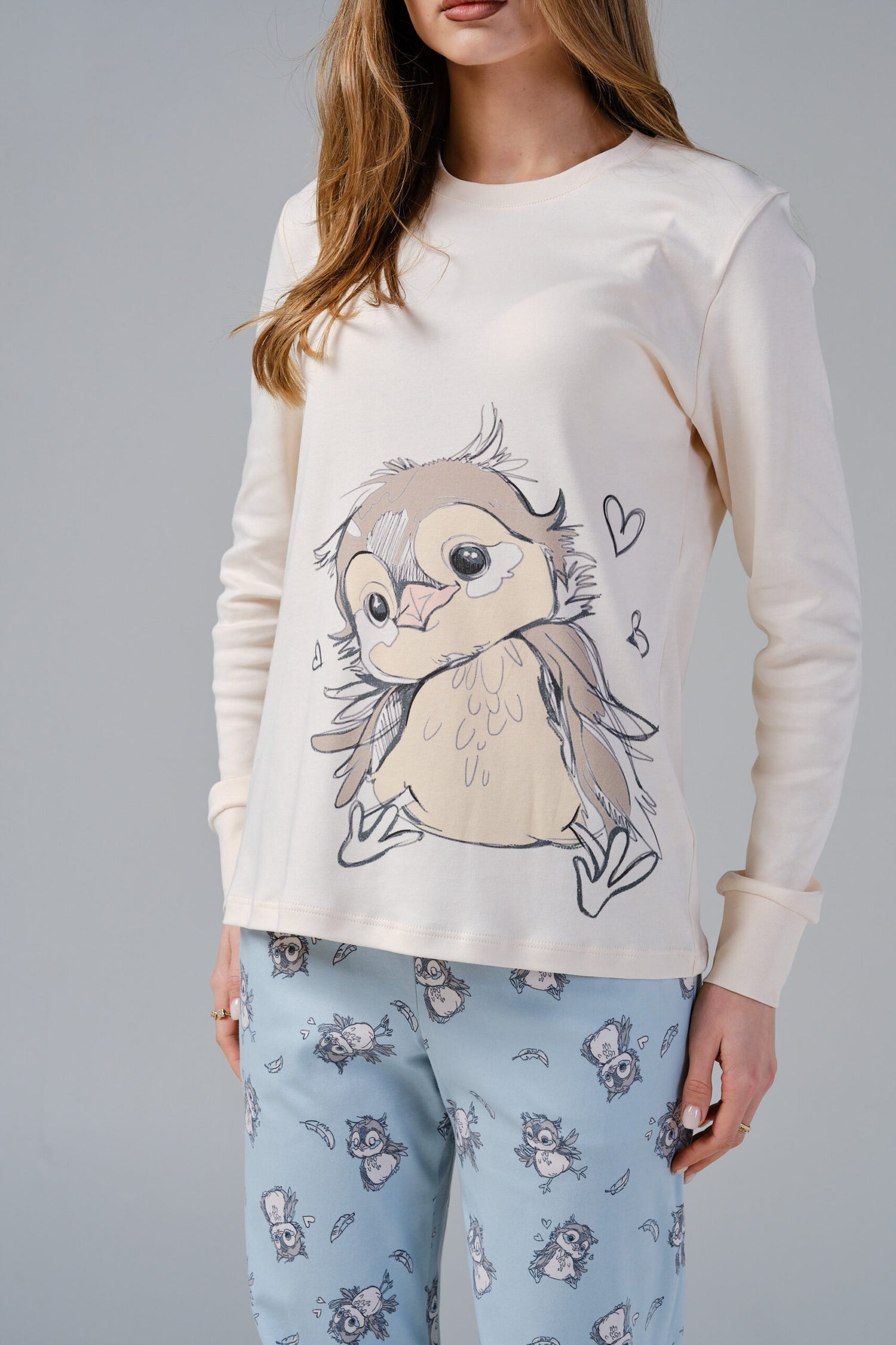 Зимна Дамска Пижама "Sleepy Owl"