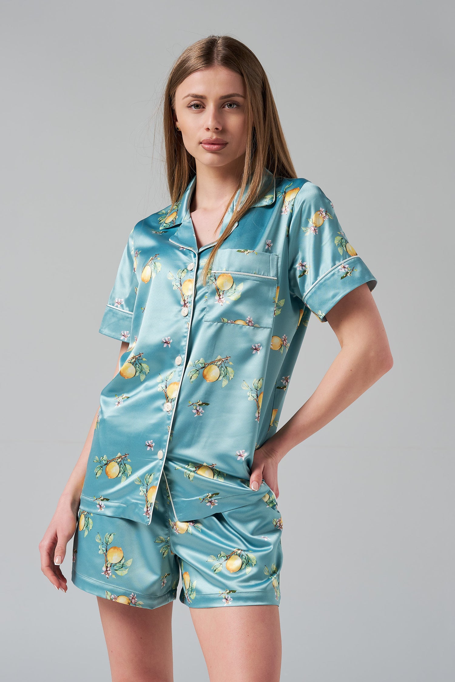 Лятна дамска пижама "Bella Limone"