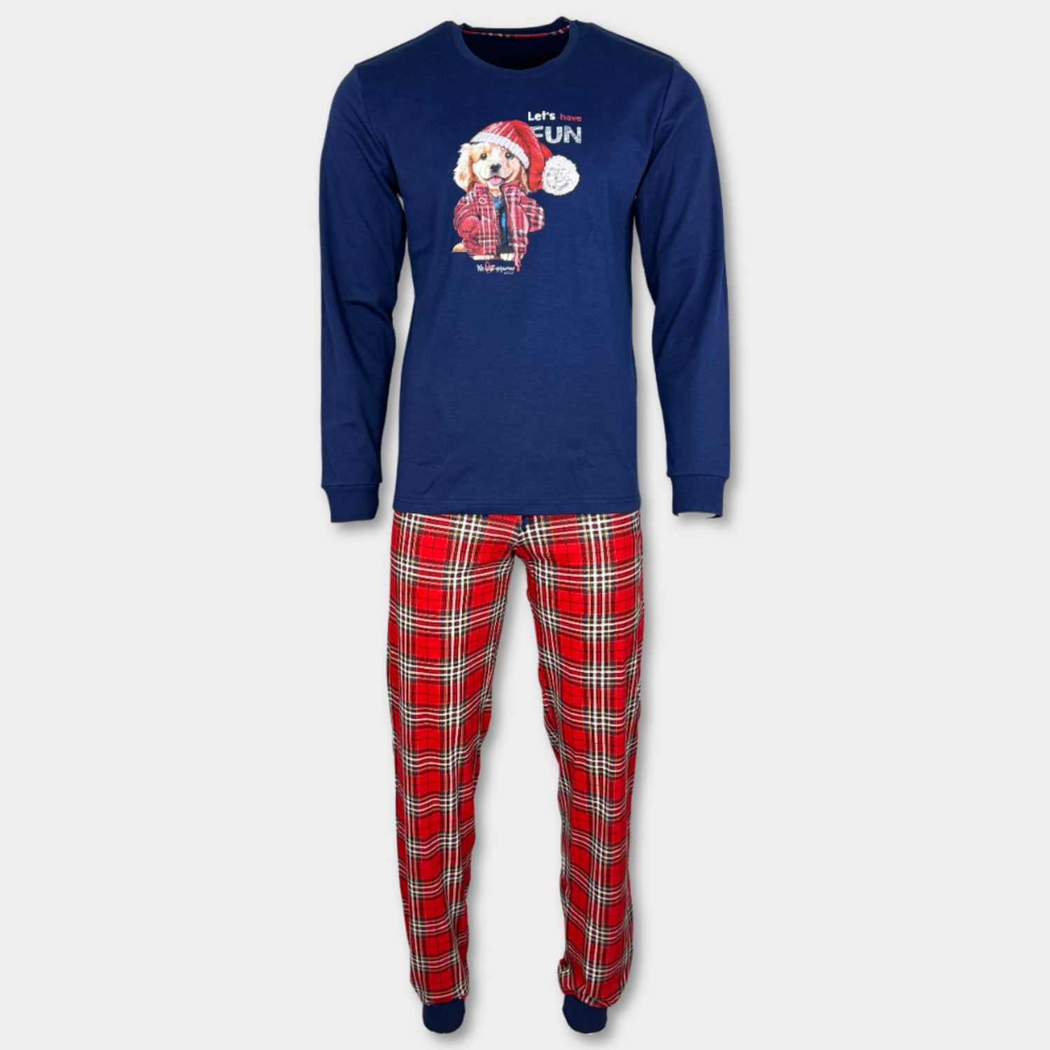Коледна Мъжка Пижама "Winter Puppy"
