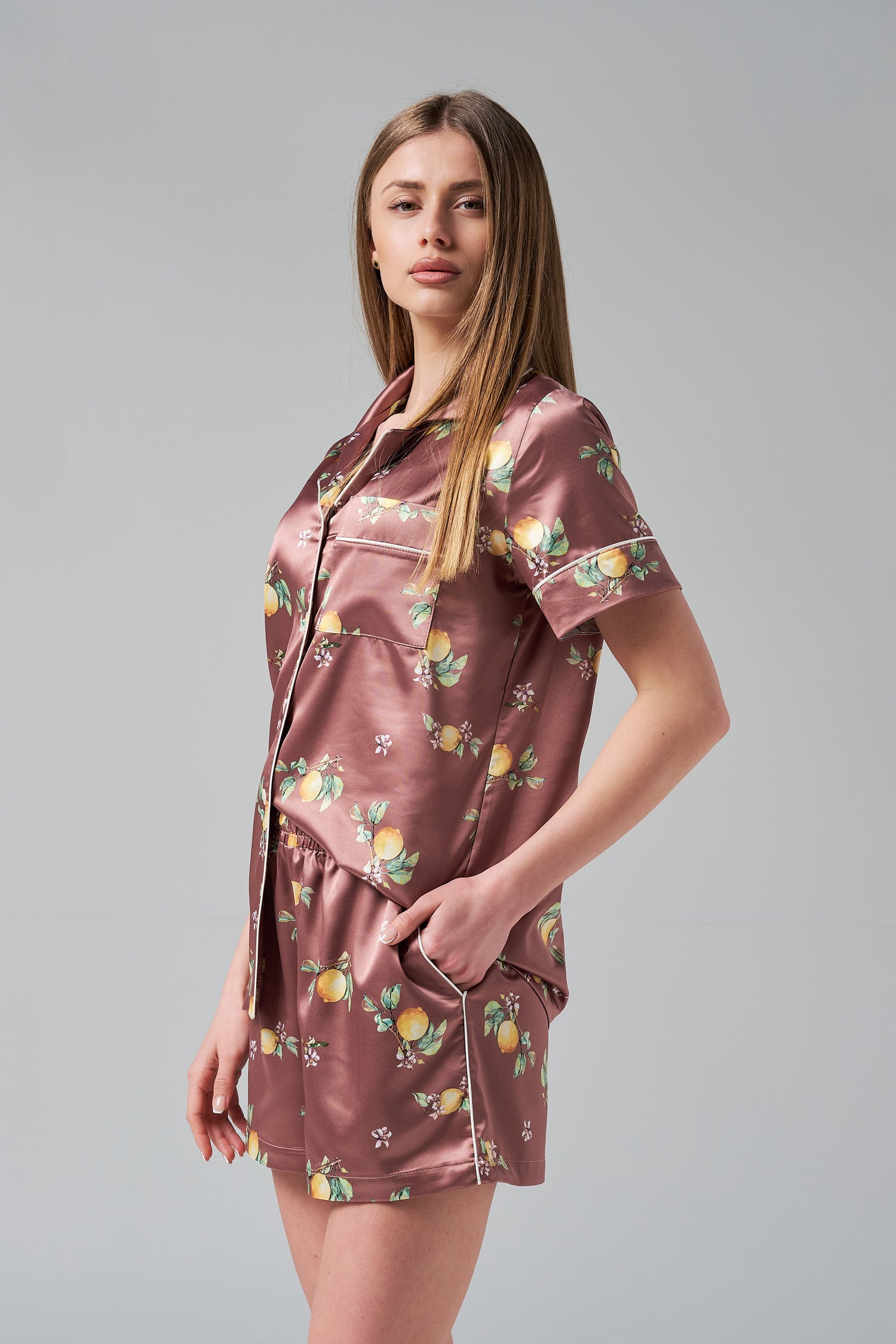 Лятна дамска пижама "Limoncello Night"