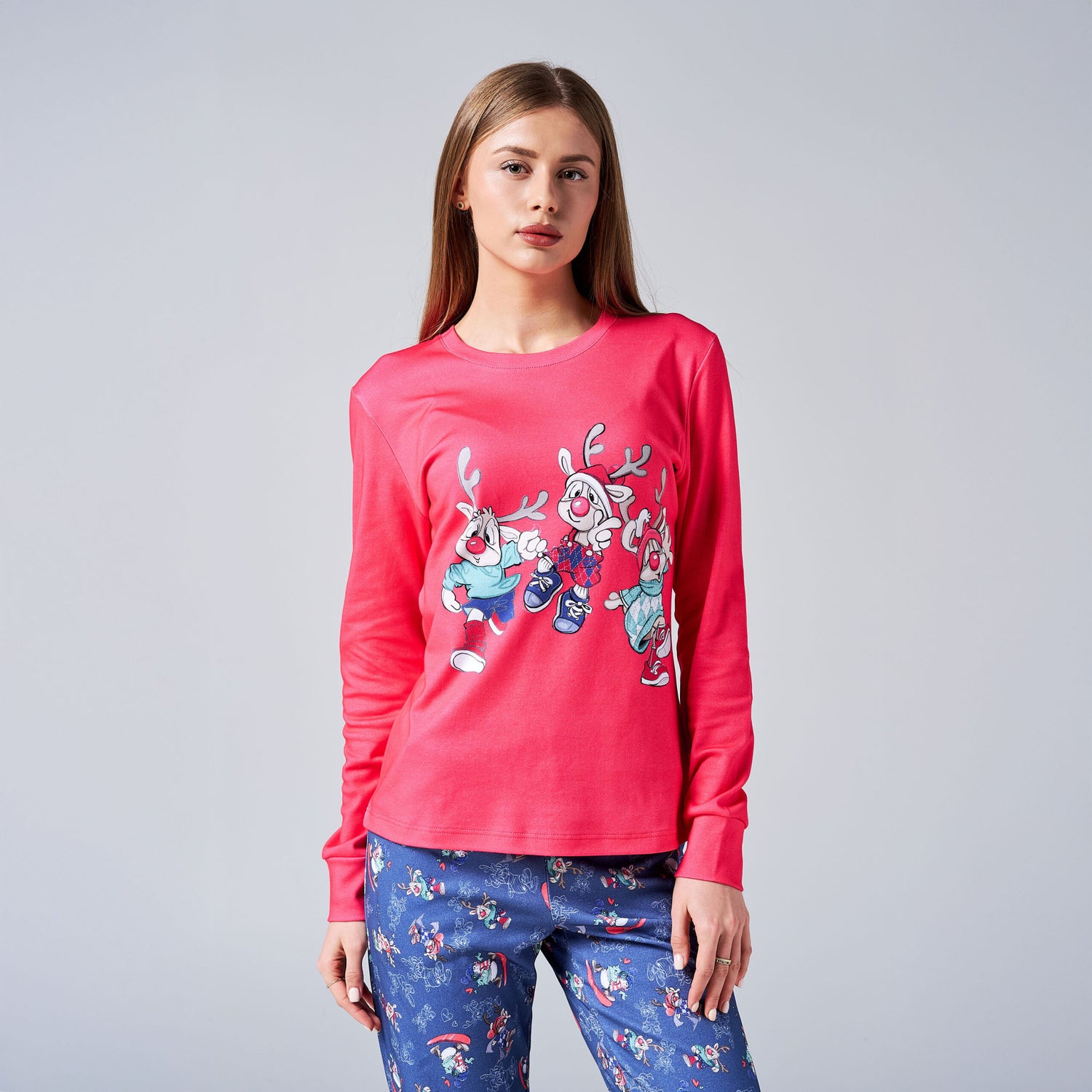 Дамска Пижама "Dancing Reindeer"