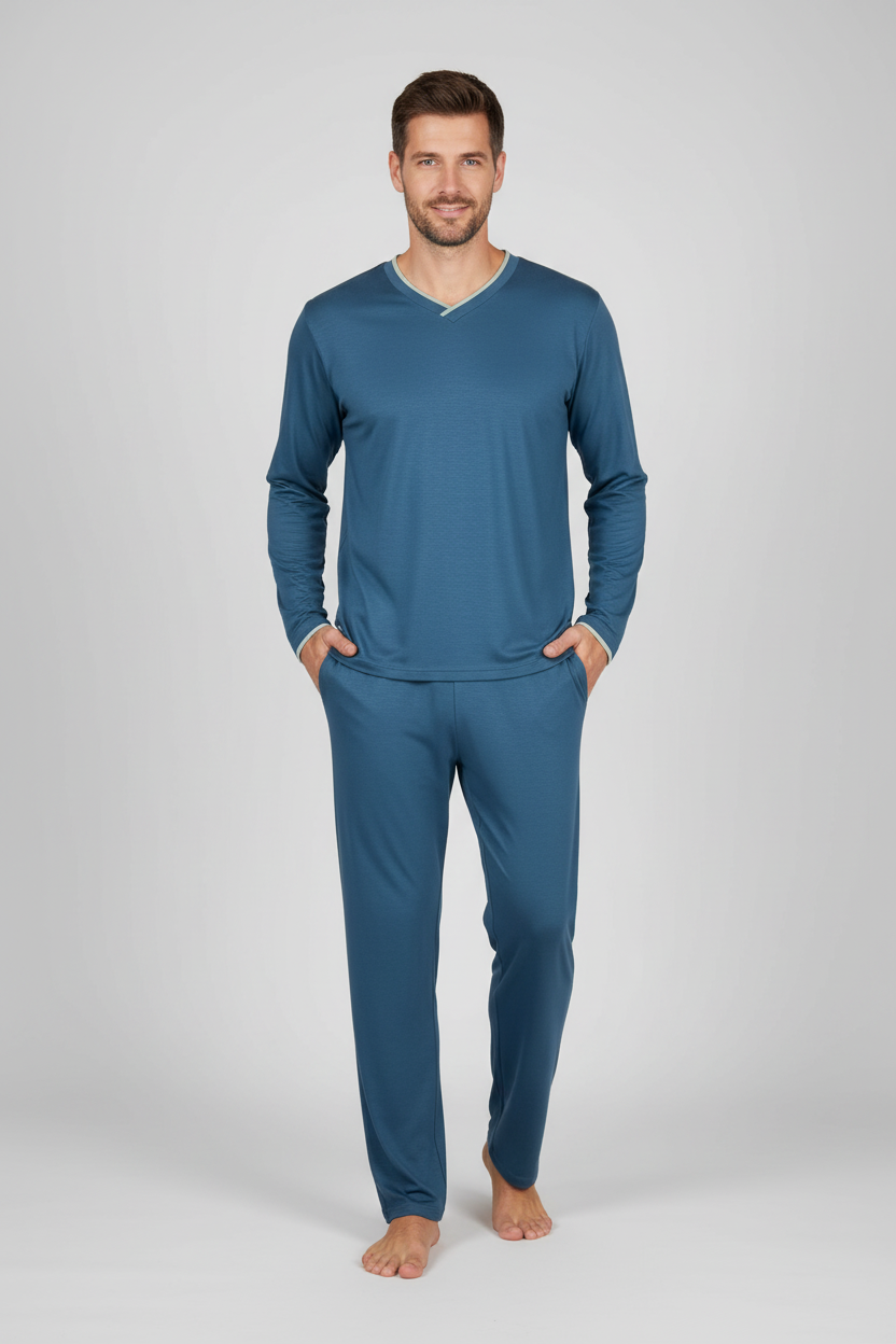 Мъж в синя пижама Classic