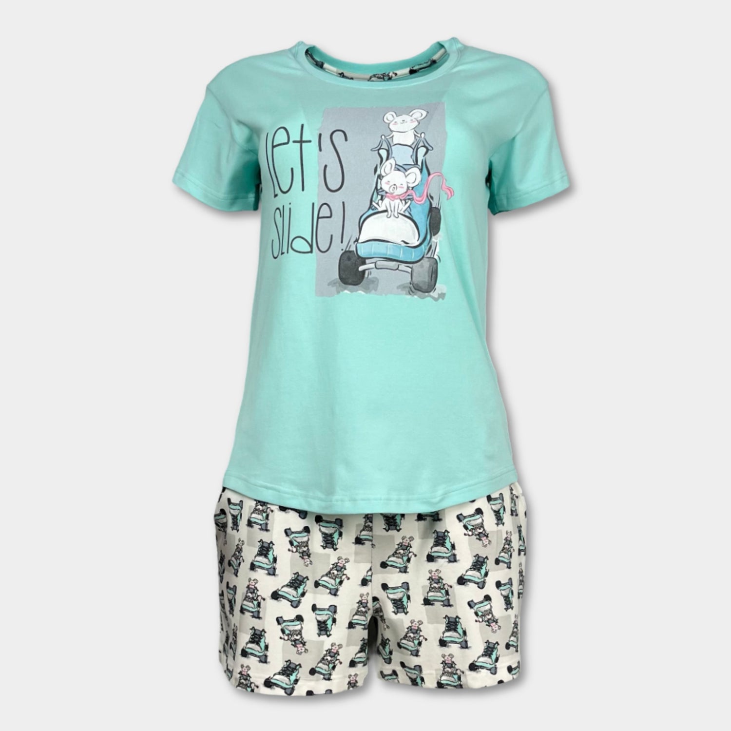 Лятна дамска пижама "Lets Slide."