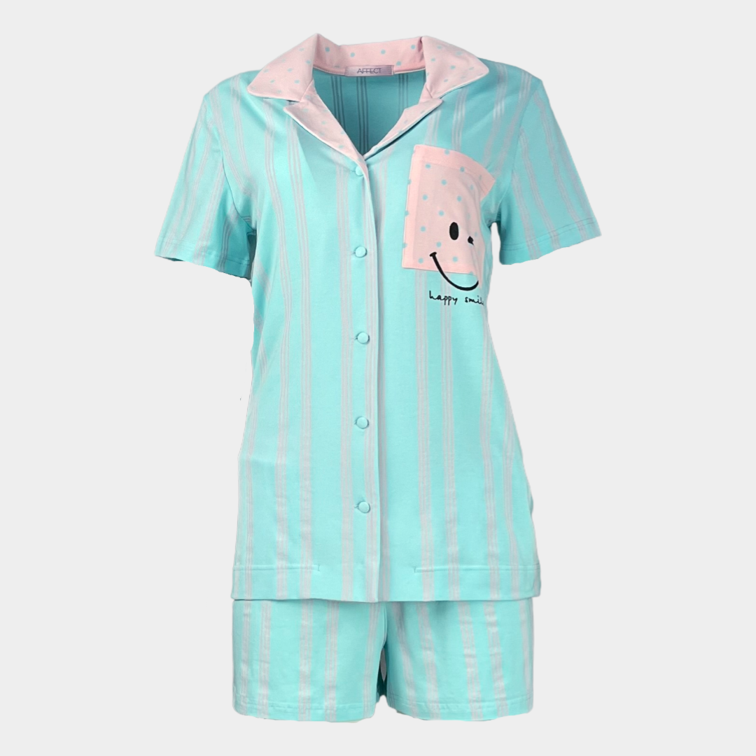 Summer women's pajamas "Happy smiley"