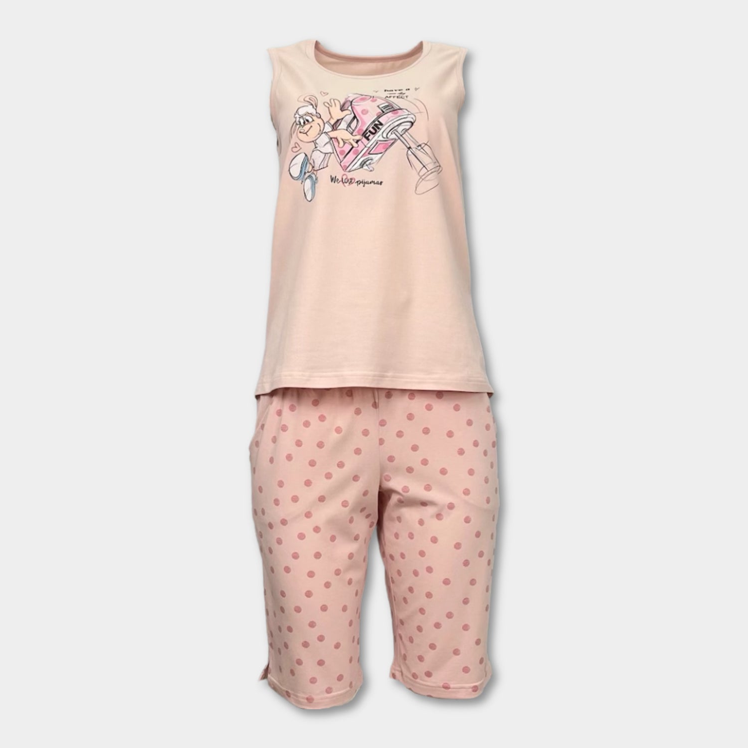 Лятна дамска пижама "Have a nice Day"