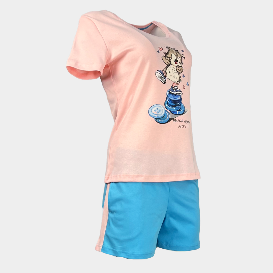 Лятна дамска пижама "Owl"