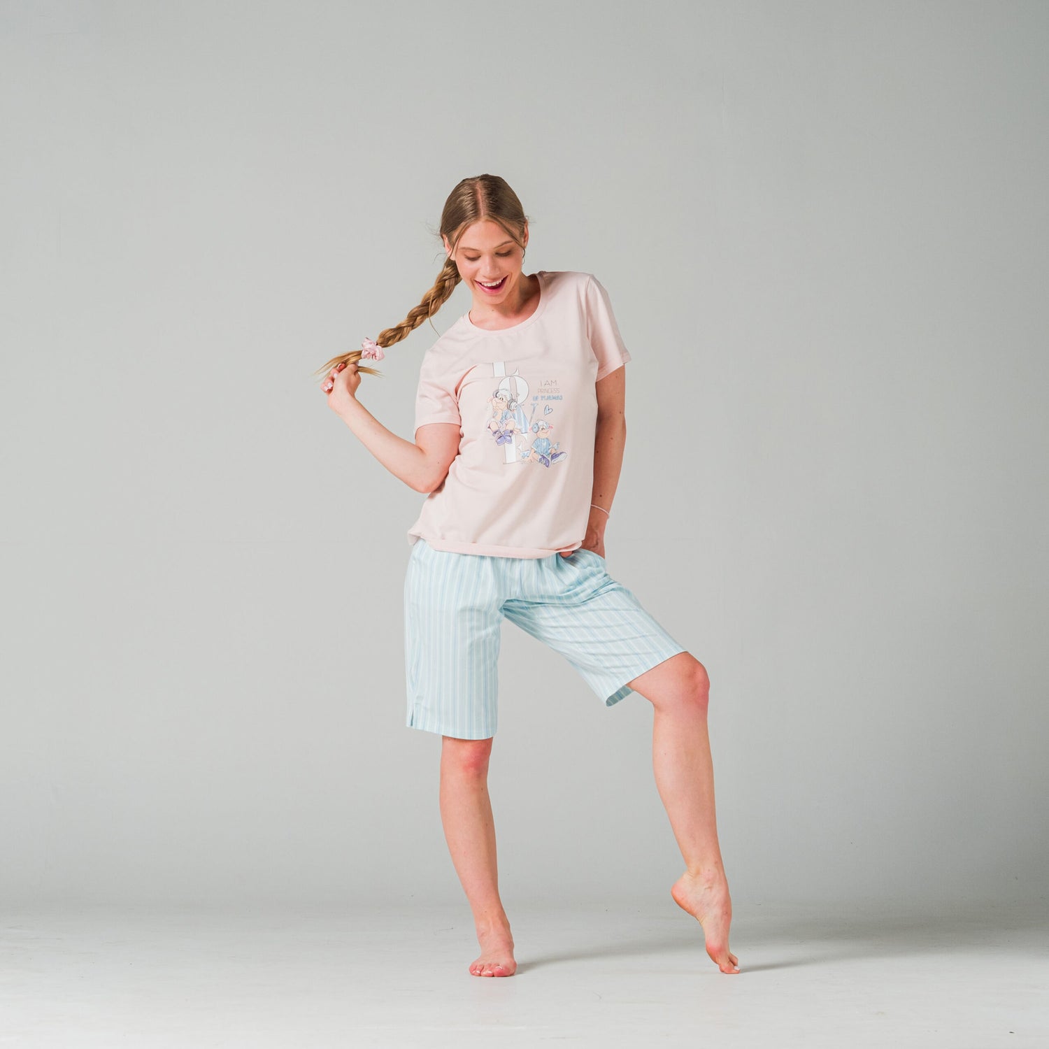 Nyári női pizsama "Én vagyok a hercegnő..."