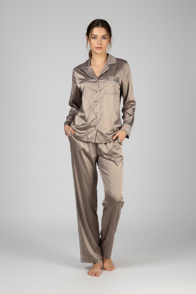 Луксозна дамска пижама Golden sand