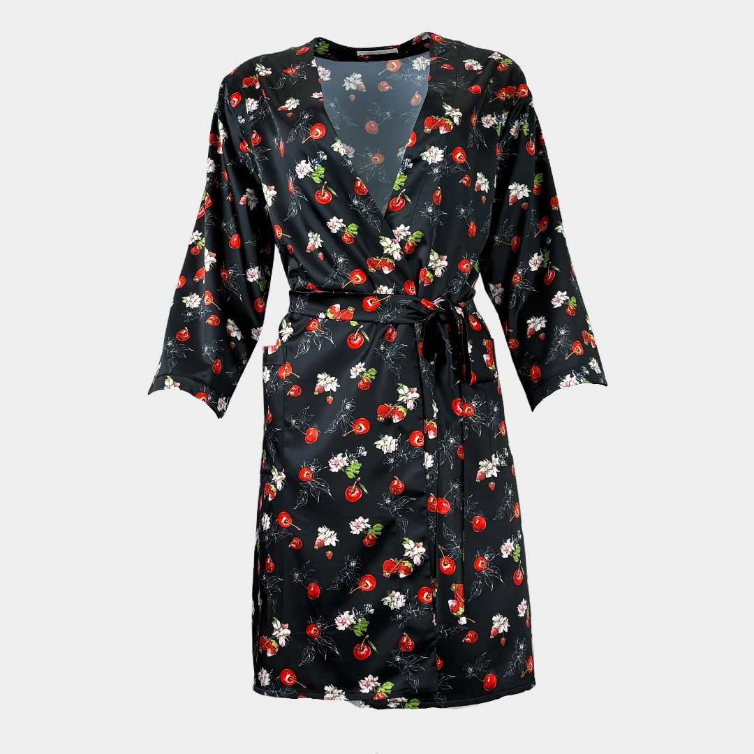 Сатенен Халат "Dark Cherry"