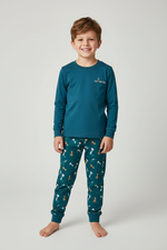 Дете с къса коса в пижама i'm the king