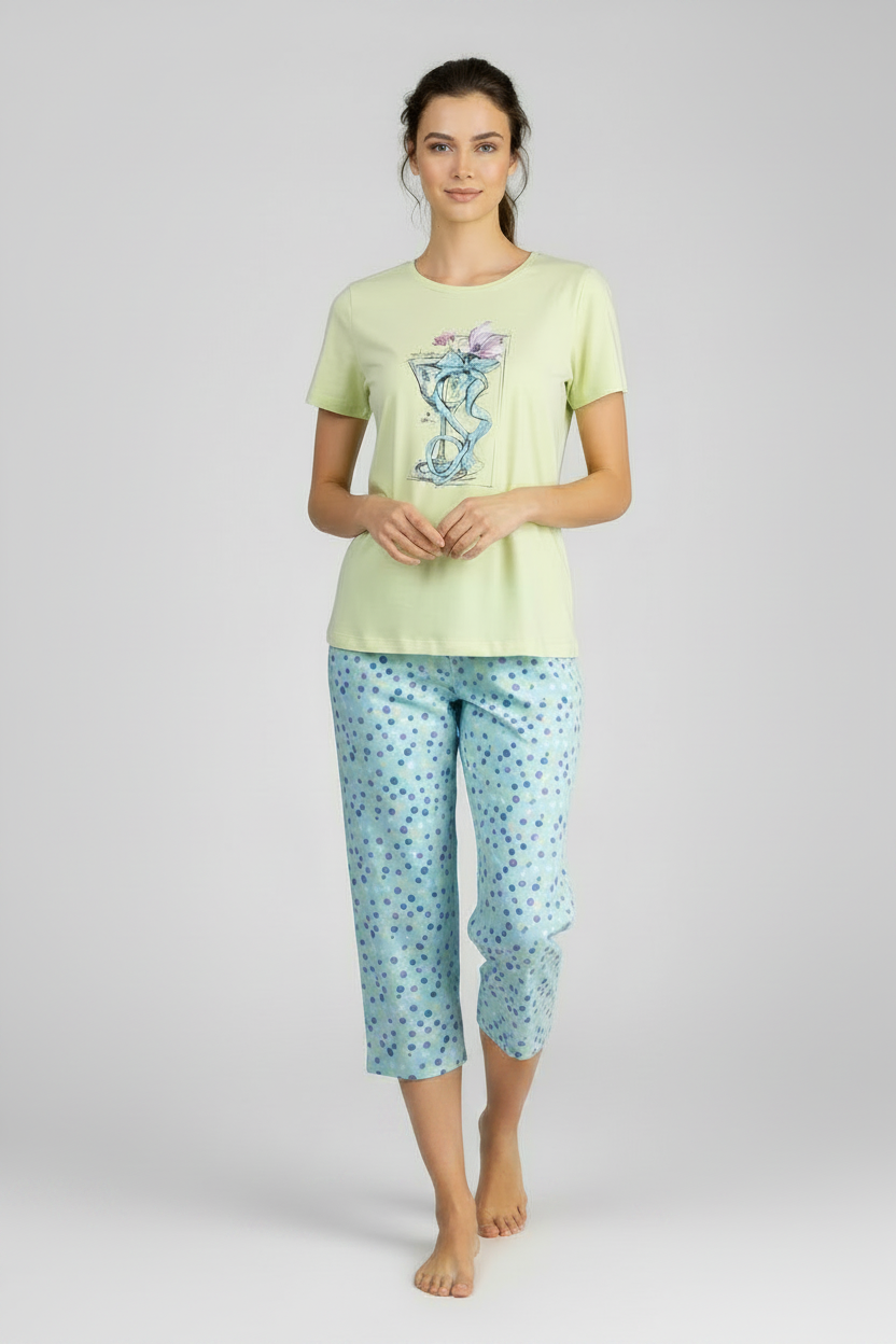 Дамска Пижама Light Ease Над Коляното