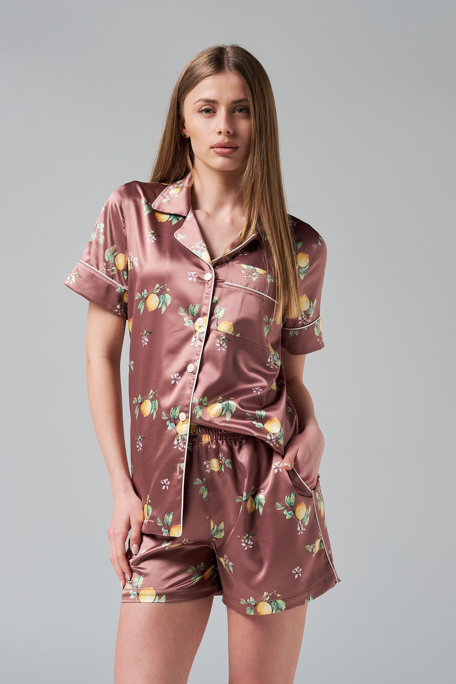 Лятна дамска пижама "Limoncello Night"