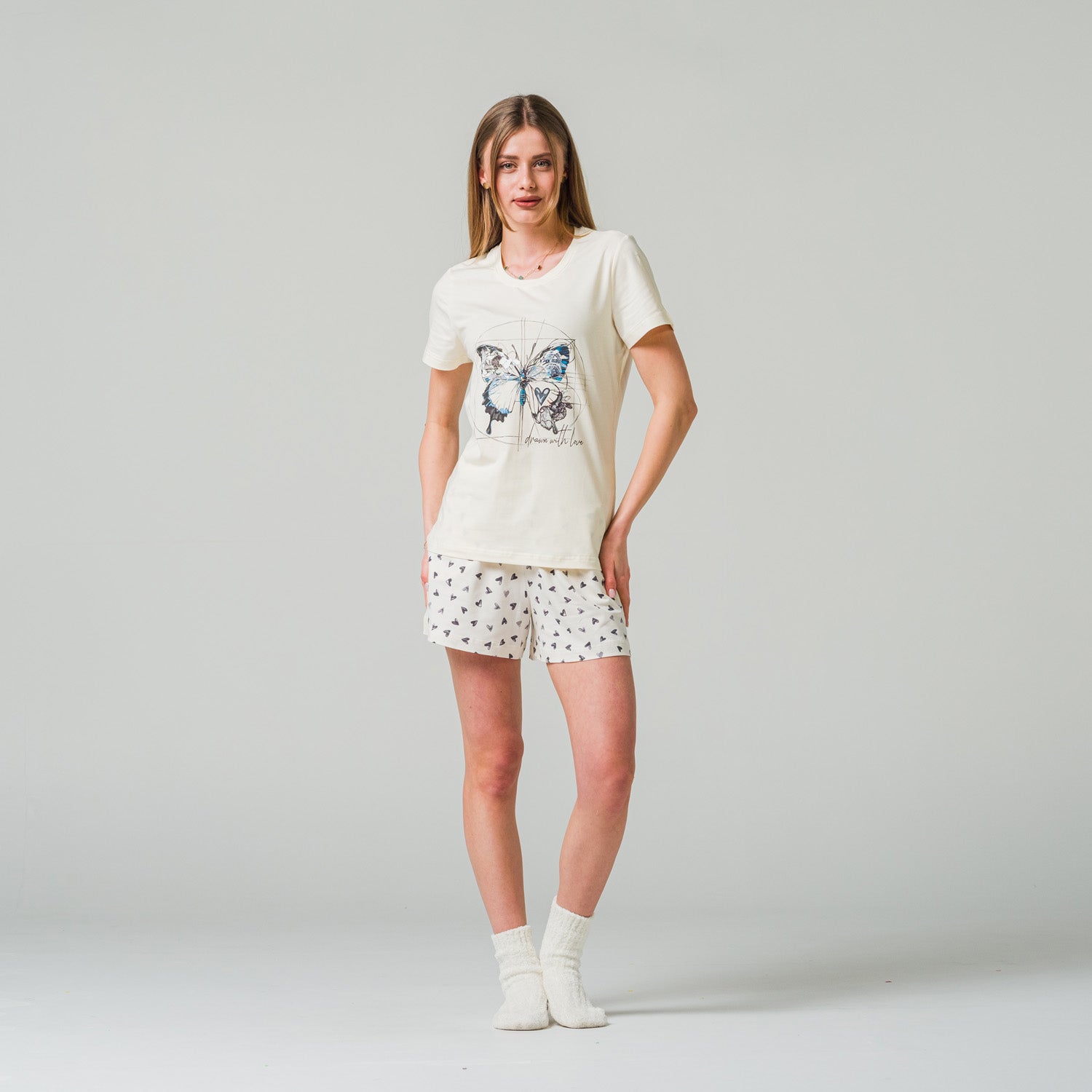 Лятна дамска пижама "Butterfly whisper"