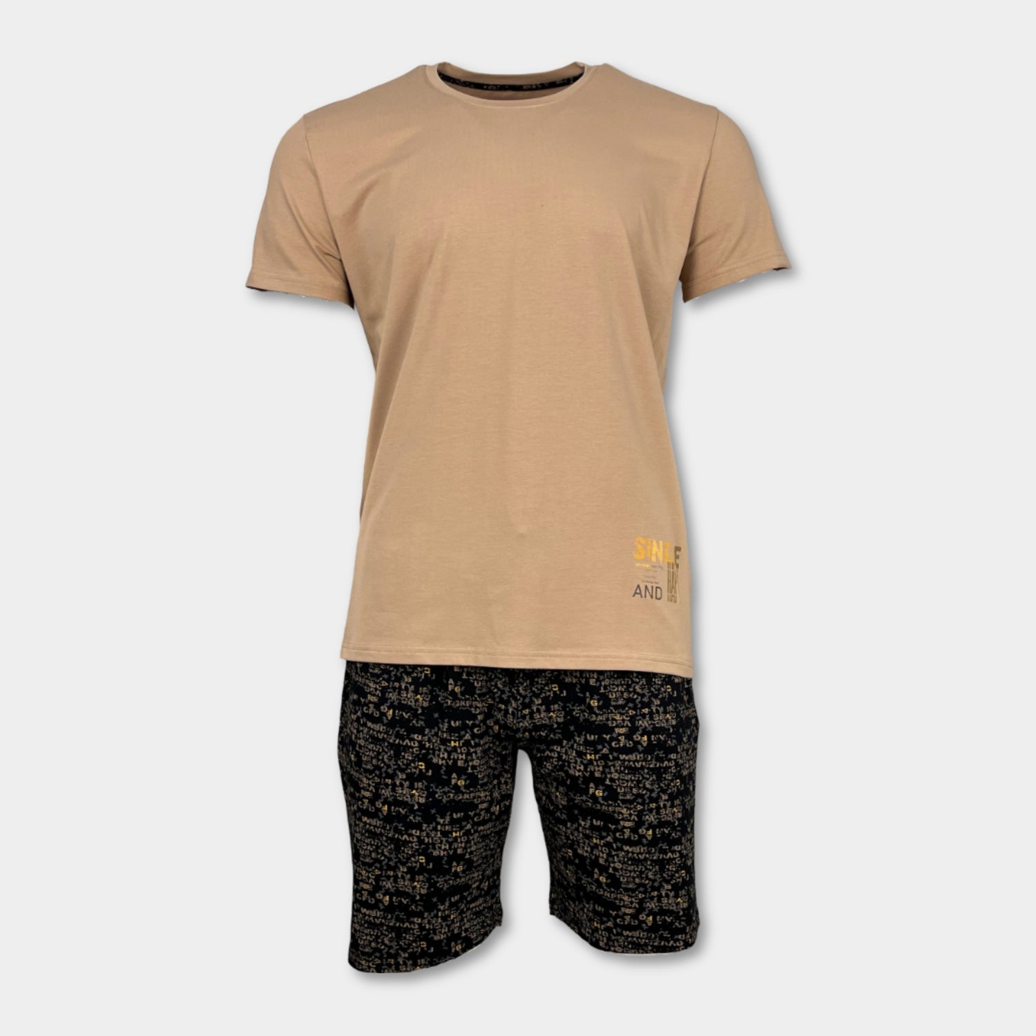 Мъжка лятна пижама "Single and Happy"