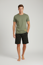 Мъжка лятна пижама зелена