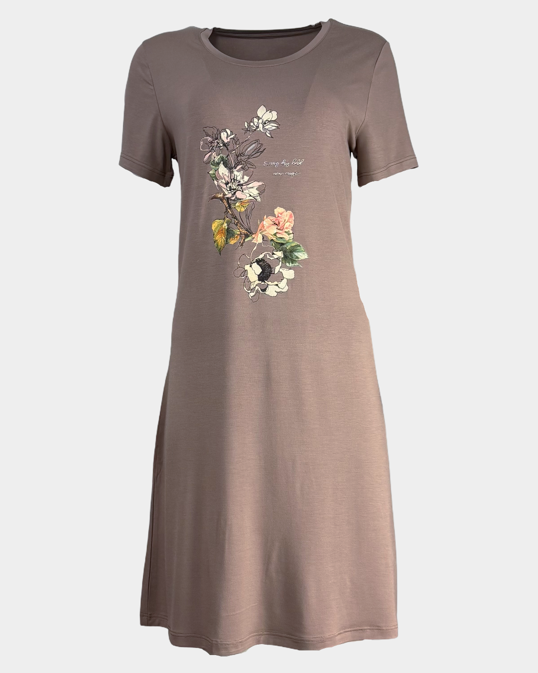 Дамска нощница с къс ръкав "Night Magnolia"