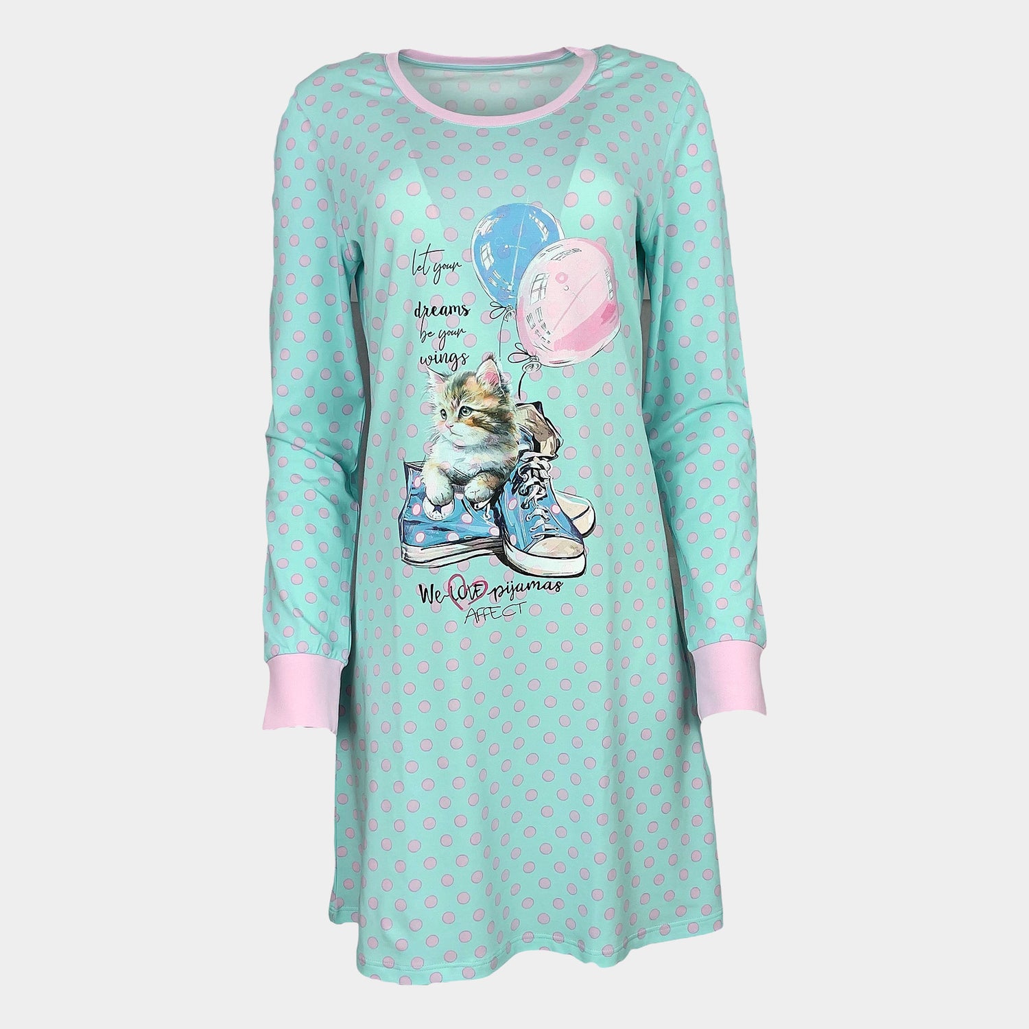 Дамска нощница "Kitty Style"