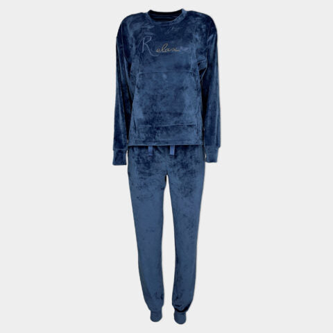 Дамски Домашен Комплект от плюш "Blue"