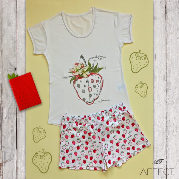Дамска лятна пижама "Strawberry Dream"