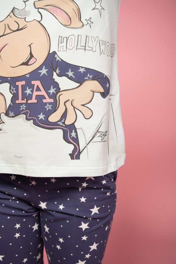 Светеща пижама с принт на звездички от АФФЕКТ